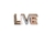 Palavra Em Madeira - " Live " - Roots