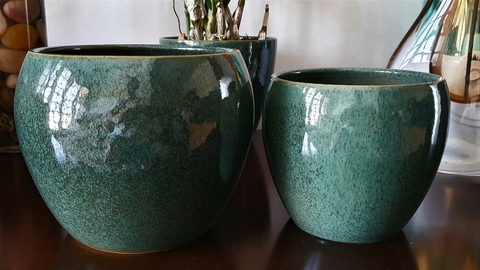 vaso-cachepô-cerâmica-lorance-verde-musgo-double-d19-a15-orquideaterapia