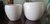 VASO CACHEPÔ DE CERÂMICA HOLANDESA LORANCE BRANCO DOUBLE - D19 A15 e D15 A13