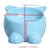Comedouro em Forma de Gato Porcelana Azul  Pet Comedouro cachorro cão