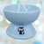 Bebedouro Elevado Azul Porcelana para Gatos Pet Comedouro cachorro cão