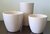 TRIO DE VASOS DE CERÂMICA HOLANDESA GENOA BRANCO - loja online