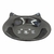 Comedouro Pratinho para Gatos Porcelana Preto desenho Gatinho Cerâmica Burguina Pet Bebedouro 
