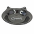 Comedouro Pratinho para Gatos Porcelana Preto desenho Gatinho Cerâmica Burguina Pet Bebedouro 