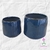 Dupla De Vasos De Cerâmica Linha Senne Blauw Azul