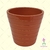 Vaso Cachepô Cerâmica Tessa Cognac D17 A16 Decora Flores Orquídeas