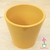 Vaso cachepô de cerâmica holandesa senegal mostarda orquideaterapia