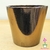 Vaso cachepô de cerâmica holandesa ouro orquideaterapia