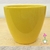 vaso cachepô cerâmica genoa amarelo orquideaterapia