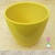 vaso cachepô cerâmica genoa amarelo orquideaterapia