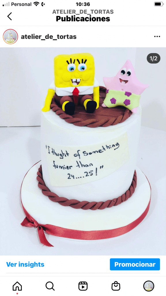 Torta De Bob Esponja - Comprar en Atelier de Tortas