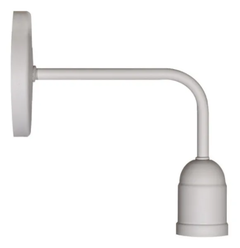 Aplique Brazo Curvo Color Blanco para Foco LED Vintage en internet