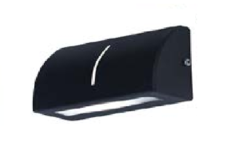 Aplique de Chapa Tipo para Escalones Color Negro para lámpara LED