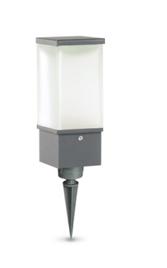 Farola Fundicion 23cm con Jabalina Color Gris para foco LED