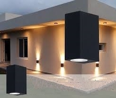 Aplique Bidireccional Fundición para 2 lámparas dicroica LED Color Negro en internet