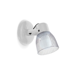 Aplique 1 Luz Color Blanco Con Tulipa de Policarbonato para foco LED