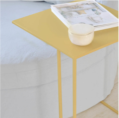 Mesa Arrime Chapa 40x40x60cm Color Amarillo - comprar online