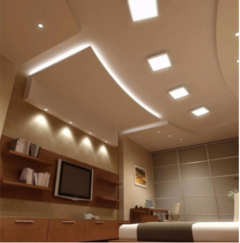 Plafon 18W LED Cuadrado Luz Fría Marco Blanco 22x22cm - comprar online
