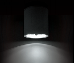 Plafon De Fundicion Cilindrico ø12.60cm para lámpara AR111 LED Color Negro - comprar online