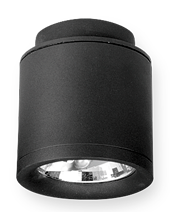 Plafon De Fundicion Cilindrico ø12.60cm para lámpara AR111 LED Color Negro