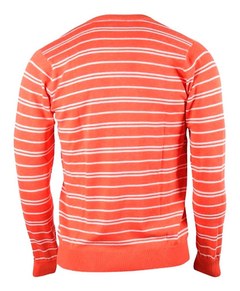 Sweater Hombre Lacoste Escote En V Hilo Rayado Ah9798 - comprar online