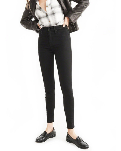 jean chupin negro mujer