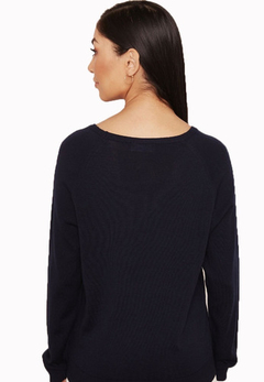 Sweater Lacoste Mujer Escote En V Af8759 Lana Merino - comprar online