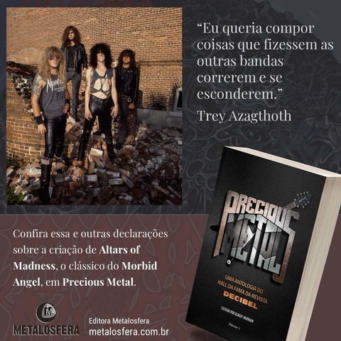 Livro Precious Metal  - Uma antologia do Hall da Fama da revista Decibel - Vol 1 - APlace