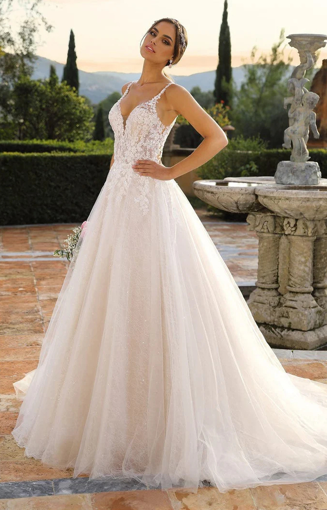 Vestido Noiva Princesa Tule Brilho Bordado, vestidos de noivas