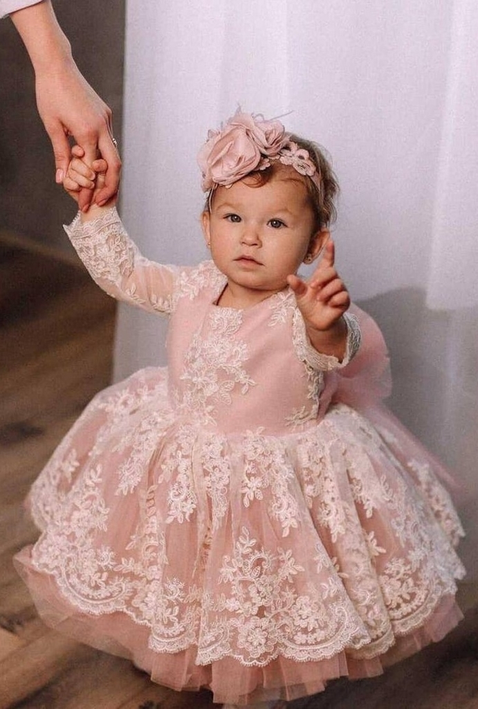 Vestido Bebê Princesa Bordado