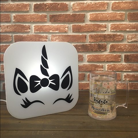 Luminária Ledito Box - Unicórnio - comprar online