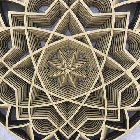Mandala 3D Estrela - 8 Camadas - comprar online