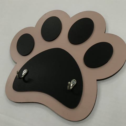 Pendurador Porta Coleira e Guia de Parede - Patinha 2 Ganchos - comprar online