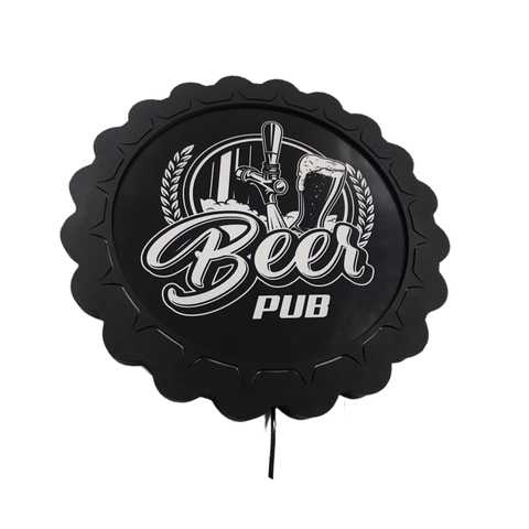 Luminoso_Tampinha_beer_bar_Painel_Led_lupulo_cerveja_bebida_caneca_chopp_torneira_chopeira_heineken_budweiser