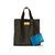 Market Bag Negra + Billetera de regalo Celeste