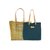XL Bag Puntada Palta + XL Bag Azul Océano