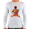 Camiseta Branca Longa Power Rangers