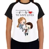 Camiseta Grey's Anatomy Meredith E Derek Babylook Raglan