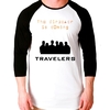 Camiseta Travelers Serie Raglan Manga 3/4 Unissex