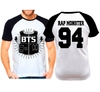 Camiseta Raglan Kpop Bts Bangtan Boys Rap Monster 94