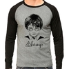 Camiseta Harry Potter Always Raglan Mescla