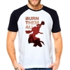 Camiseta Magic The Gatherin Fire Fogo Raglan Manga Curta