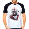 Camiseta God Of War 4 Kratos Raglan Manga Curta