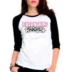 Camiseta Everything Sucks Serie Netflix Raglan Babylook 3/4