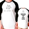 Camiseta Blanc7 Nomes Kpop Raglan 3/4 Unissex