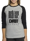 Camiseta Nct 127 Chain Raglan Mescla Babylook