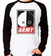 Camiseta Bts Bt21 Army Kpop Raglan Manga Longa