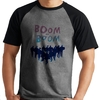 Camiseta Seventeen Boom Boom Kpop Raglan Mescla Curta