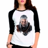 Camiseta The Witcher 3 Geralt Raglan Babylook 3/4