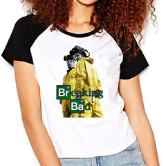 Camiseta Breaking Bad Walter Jesse Série Raglan Babylook